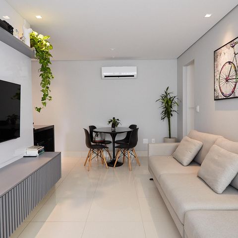 Apartamento à venda com 52m², 1 quarto e 2 vagasSala