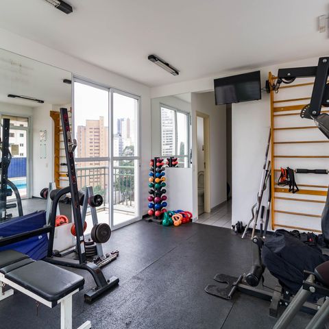 Apartamento à venda com 33m², 1 quarto e 1 vaga Apartamento à venda com 33m², 1 quarto e 1 vagaÁrea comum - Academia