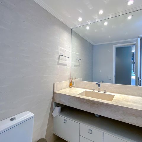Apartamento para alugar com 122m², 2 quartos e 2 vagasBanheiro da Suíte