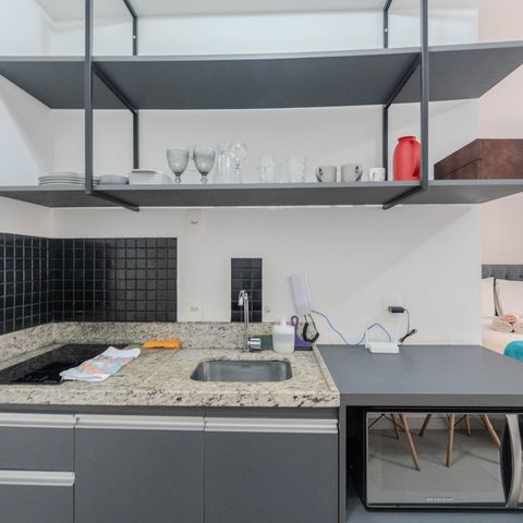 Studio à venda com 26m², 1 quarto e sem vagaCozinha