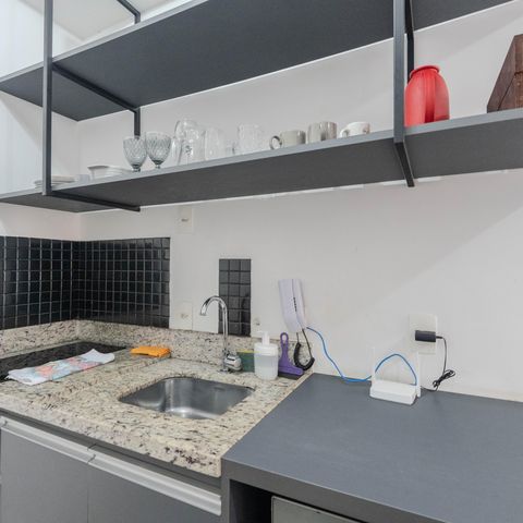 Studio à venda com 26m², 1 quarto e sem vagaCozinha