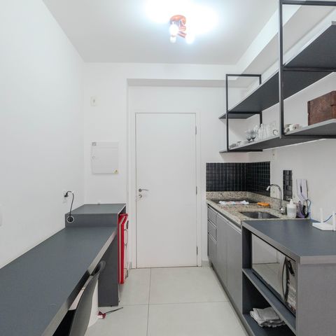 Studio à venda com 26m², 1 quarto e sem vagaCozinha