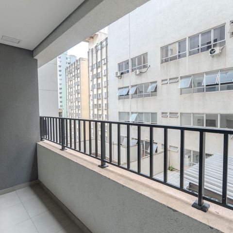 Studio à venda com 26m², 1 quarto e sem vagaSacada