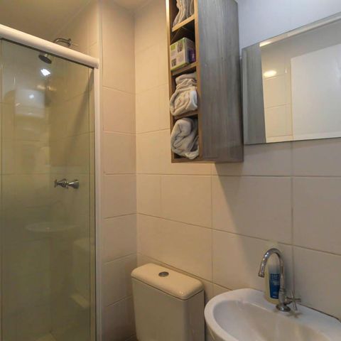 Studio à venda com 45m², 1 quarto e sem vagaBanheiro