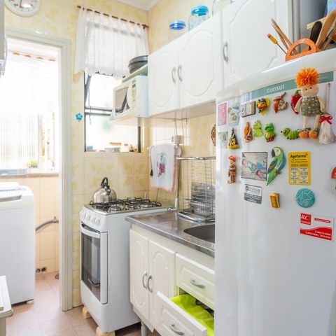 Apartamento à venda com 50m², 1 quarto e sem vaga Apartamento à venda com 50m², 1 quarto e sem vagaCozinha e Área de Serviço