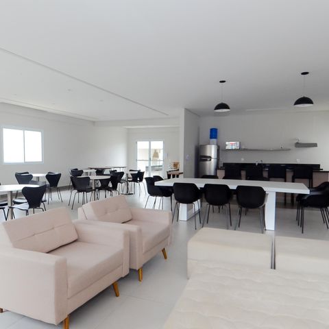 Apartamento para alugar com 44m², 2 quartos e 1 vagaÁrea comum - Salão de festas