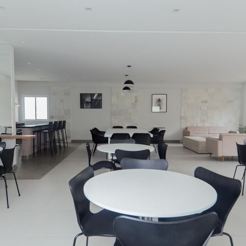 Apartamento para alugar com 44m², 2 quartos e 1 vagaÁrea comum - Salão de festas