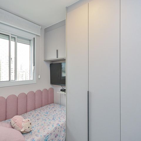Apartamento à venda com 34m², 2 quartos e 1 vagaQuarto 2