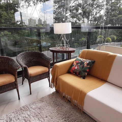 Apartamento para alugar com 150m², 3 quartos e 3 vagas Apartamento para alugar com 150m², 3 quartos e 3 vagasSala de TV e Sacada