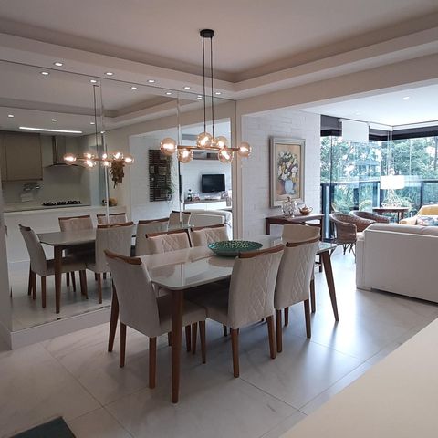 Apartamento para alugar com 150m², 3 quartos e 3 vagas Apartamento para alugar com 150m², 3 quartos e 3 vagasSala de Jantar