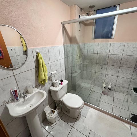 Apartamento à venda com 58m², 2 quartos e 1 vaga Apartamento à venda com 58m², 2 quartos e 1 vagaBanheiro Social