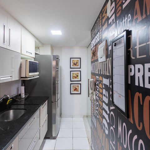 Apartamento à venda com 62m², 2 quartos e 1 vagaCozinha e Área de Serviço