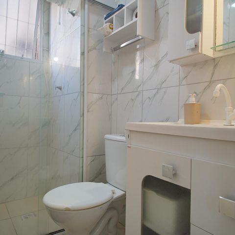 Apartamento à venda com 40m², 2 quartos e 1 vaga Apartamento à venda com 40m², 2 quartos e 1 vagaBanheiro