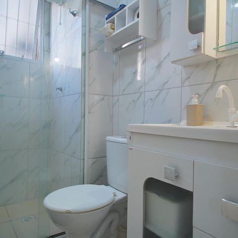 Apartamento à venda com 40m², 2 quartos e 1 vaga Apartamento à venda com 40m², 2 quartos e 1 vagaBanheiro