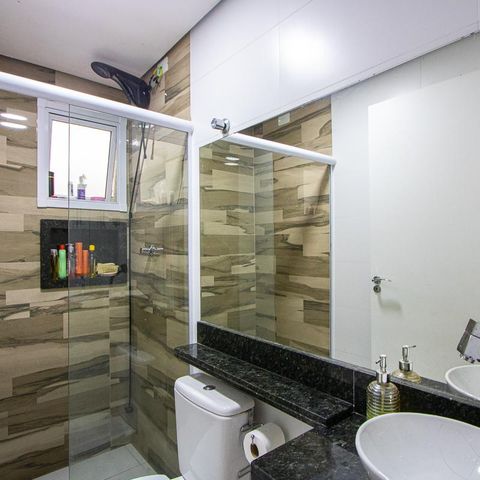 Apartamento para alugar com 120m², 2 quartos e 1 vaga Apartamento para alugar com 120m², 2 quartos e 1 vagaBanheiro social