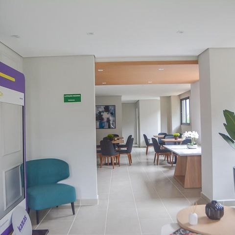 Apartamento à venda com 43m², 2 quartos e 1 vagaÁrea comum - Salão de festas
