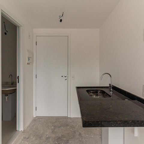 Studio à venda com 28m², 1 quarto e sem vaga Studio à venda com 28m², 1 quarto e sem vagaCozinha