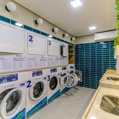 Studio à venda com 28m², 1 quarto e sem vagaLavanderia