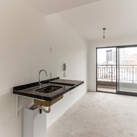 Studio à venda com 28m², 1 quarto e sem vaga Studio à venda com 28m², 1 quarto e sem vagaCozinha