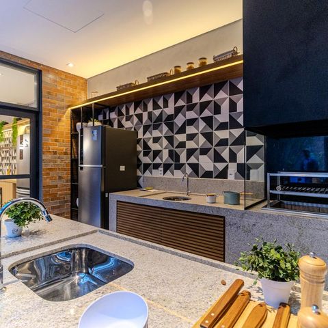 Studio à venda com 28m², 1 quarto e sem vagaChurrasqueira