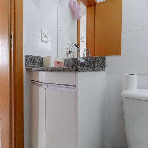 Apartamento à venda com 140m², 3 quartos e 1 vaga Apartamento à venda com 140m², 3 quartos e 1 vagaBanheiro social