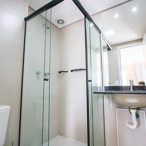 Apartamento à venda com 56m², 1 quarto e 1 vaga Apartamento à venda com 56m², 1 quarto e 1 vagaBanheiro