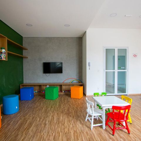 Apartamento à venda com 56m², 1 quarto e 1 vaga Apartamento à venda com 56m², 1 quarto e 1 vagaÁrea comum - Brinquedoteca
