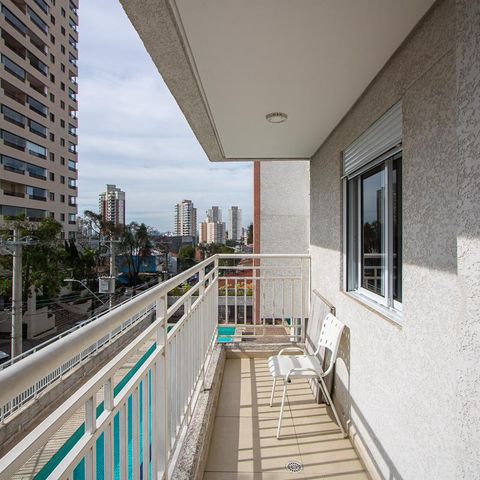 Apartamento à venda com 56m², 1 quarto e 1 vaga Apartamento à venda com 56m², 1 quarto e 1 vagaVaranda da sala