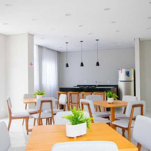 Apartamento à venda com 56m², 1 quarto e 1 vaga Apartamento à venda com 56m², 1 quarto e 1 vagaÁrea comum - Salão de festas