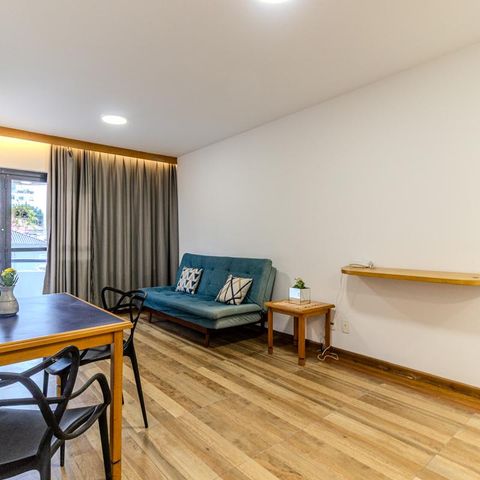 Apartamento para alugar com 49m², 1 quarto e 1 vaga Apartamento para alugar com 49m², 1 quarto e 1 vagaSala