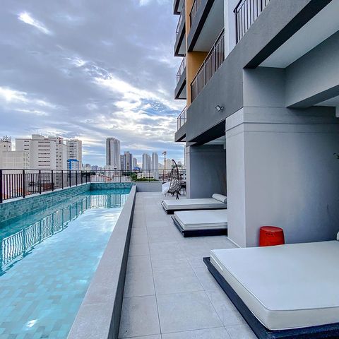 Studio à venda com 27m², 1 quarto e sem vagaÁrea comum - Piscina