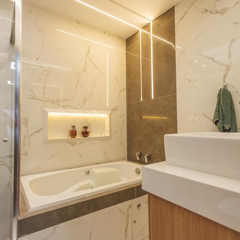 Casa para alugar com 256m², 4 quartos e 3 vagasBanheiro da Suíte