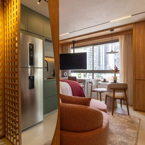 Studio à venda com 27m², 1 quarto e sem vagaStudio