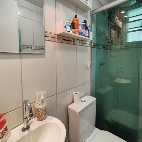 Apartamento à venda com 58m², 2 quartos e sem vaga Apartamento à venda com 58m², 2 quartos e sem vagaBanheiro Suíte