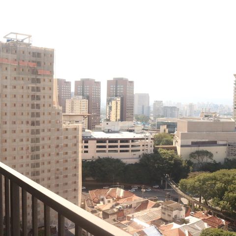 Studio à venda com 27m², 1 quarto e sem vagaVaranda