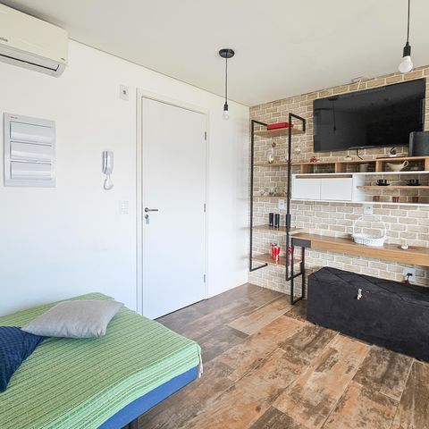 Apartamento para alugar com 27m², 1 quarto e 1 vaga Apartamento para alugar com 27m², 1 quarto e 1 vagaSala/Quarto