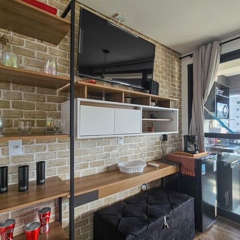 Apartamento para alugar com 27m², 1 quarto e 1 vaga Apartamento para alugar com 27m², 1 quarto e 1 vagaSala/Quarto