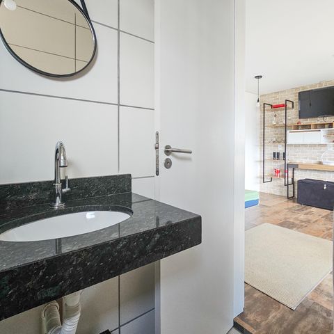Apartamento para alugar com 27m², 1 quarto e 1 vaga Apartamento para alugar com 27m², 1 quarto e 1 vagaBanheiro
