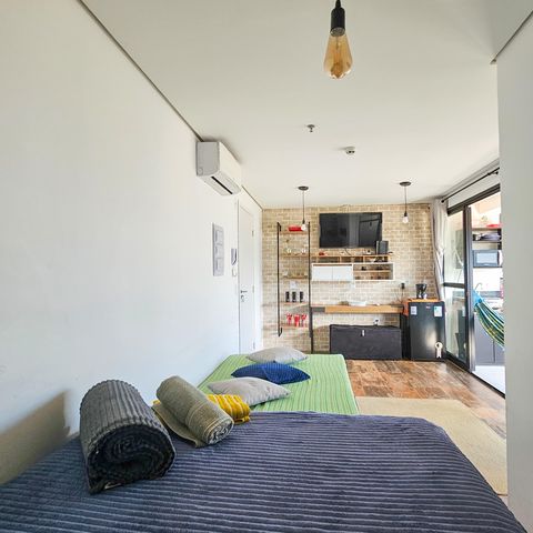 Apartamento para alugar com 27m², 1 quarto e 1 vaga Apartamento para alugar com 27m², 1 quarto e 1 vagaSala/Quarto