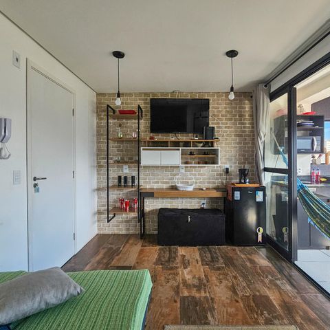 Apartamento para alugar com 27m², 1 quarto e 1 vaga Apartamento para alugar com 27m², 1 quarto e 1 vagaSala/Quarto