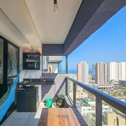 Apartamento para alugar com 27m², 1 quarto e 1 vaga Apartamento para alugar com 27m², 1 quarto e 1 vagaVaranda/Cozinha
