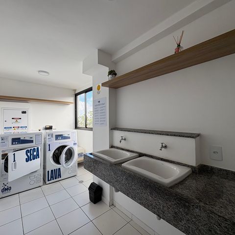 Apartamento para alugar com 40m², 2 quartos e 1 vaga Apartamento para alugar com 40m², 2 quartos e 1 vagaLavanderia