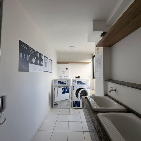 Apartamento para alugar com 40m², 2 quartos e 1 vaga Apartamento para alugar com 40m², 2 quartos e 1 vagaLavanderia