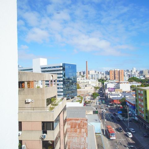 Apartamento à venda com 30m², 1 quarto e sem vagaVaranda - Vista Sala/Cozinha 