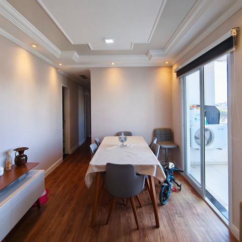 Apartamento à venda com 77m², 3 quartos e 1 vagaSala