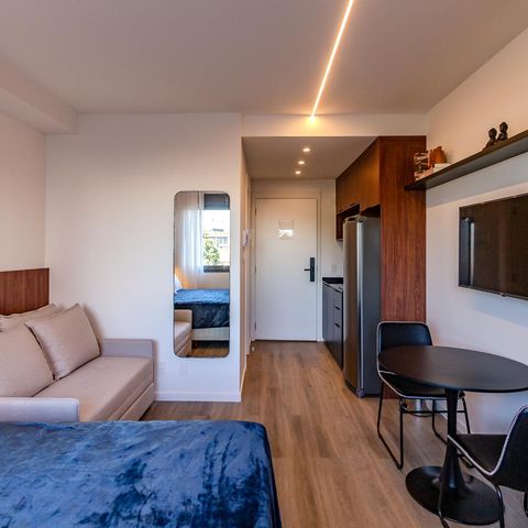 Studio à venda com 30m², 1 quarto e sem vaga Studio à venda com 30m², 1 quarto e sem vagaSala/Quarto