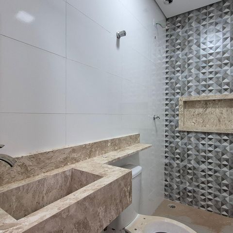 Apartamento à venda com 90m², 3 quartos e 2 vagas Apartamento à venda com 90m², 3 quartos e 2 vagasBanheiro