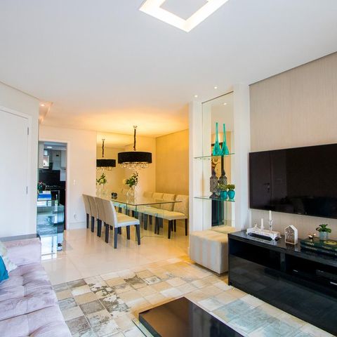 Apartamento à venda com 118m², 3 quartos e 4 vagas Apartamento à venda com 118m², 3 quartos e 4 vagasSala