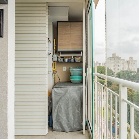 Apartamento à venda com 53m², 2 quartos e 1 vagaVaranda gourmet