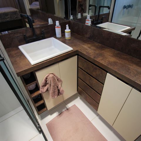 Apartamento para alugar com 72m², 1 quarto e 2 vagasBanheiro da Suíte